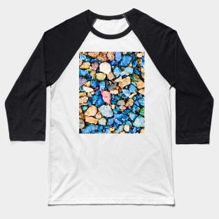 Beach pebble art Baseball T-Shirt